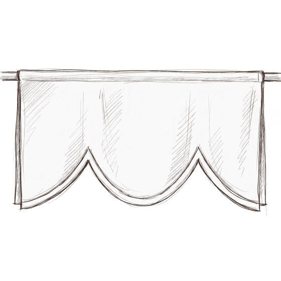 Scalloped sketch