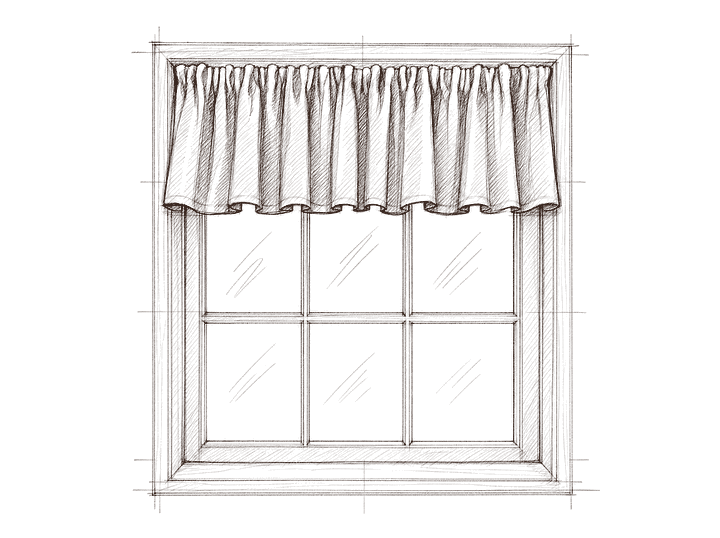 Valances — tailor sketch